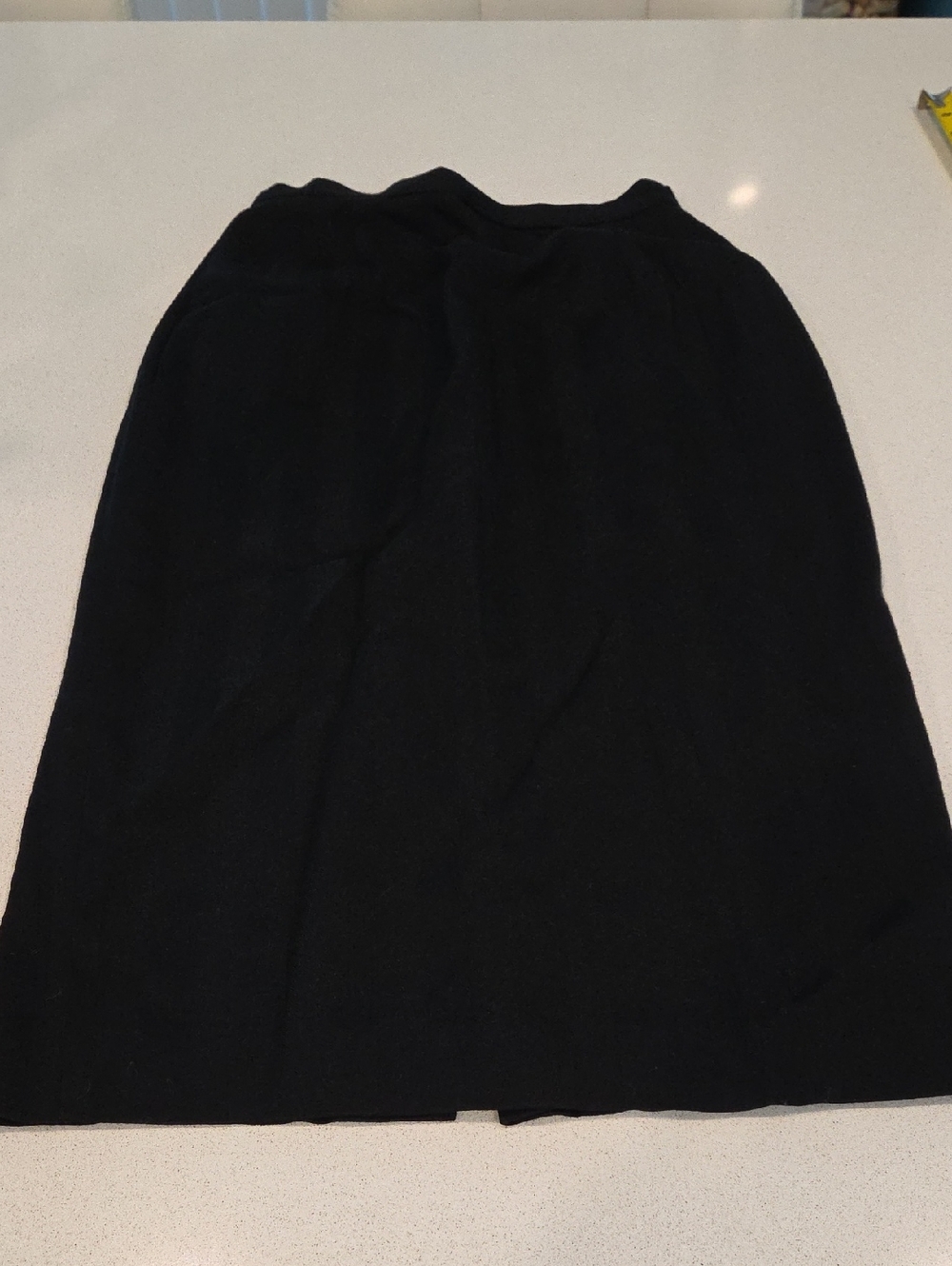 Vintage Striped Christian Dior Wool Black Tailored Blazer and Skirt Set Size 4! - Picture 11 of 16